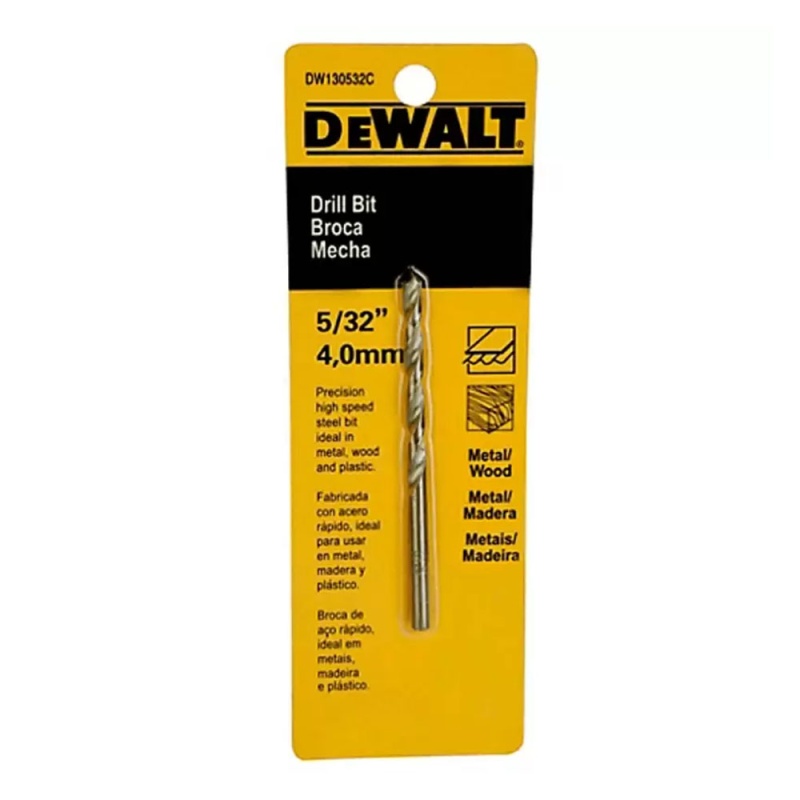 Broca HSS 5/32" para Metal Dewalt DW130532C_2