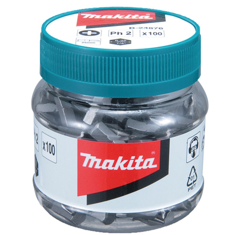 Bote De Puntas Ph2 25Mm (100 Und) Makita