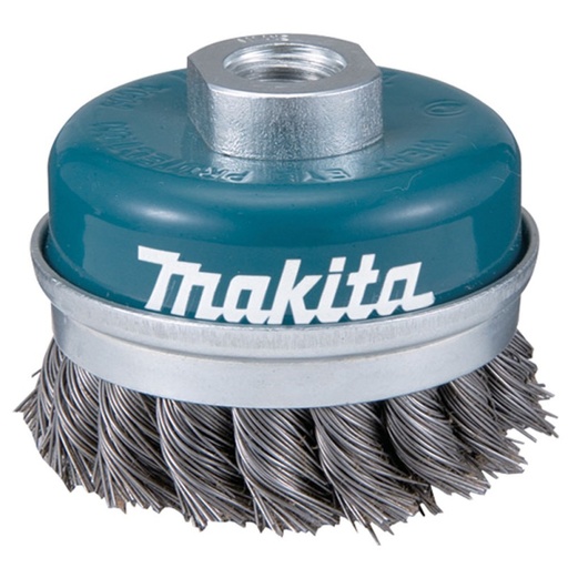 [D-24153] Grata Copa 60Mm.Pelo 0.5Mm.Trenzado Reforzado Rosca M14 Makita