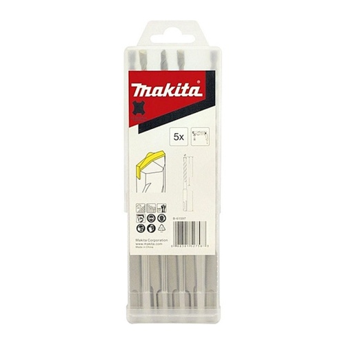 [B-60274] Set Brocas Sds-Plus Punto Centro 6.00X160Mm. (5Pcs) Makita