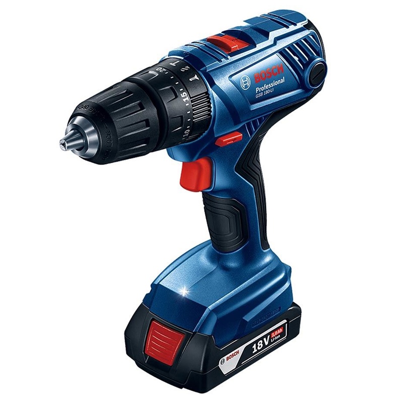 Taladro Percutor 1/2" 18V 54Nm 2 Bat 1.5 Ah Bosch GSB 180-LI_2