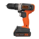 Taladro atornillador 3/8" 20v + set de 18 piezas Black & Decker