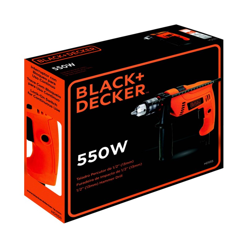 Taladro Percutor 1/2" 550W 45000 gpm Black + Decker HD555-B2_6