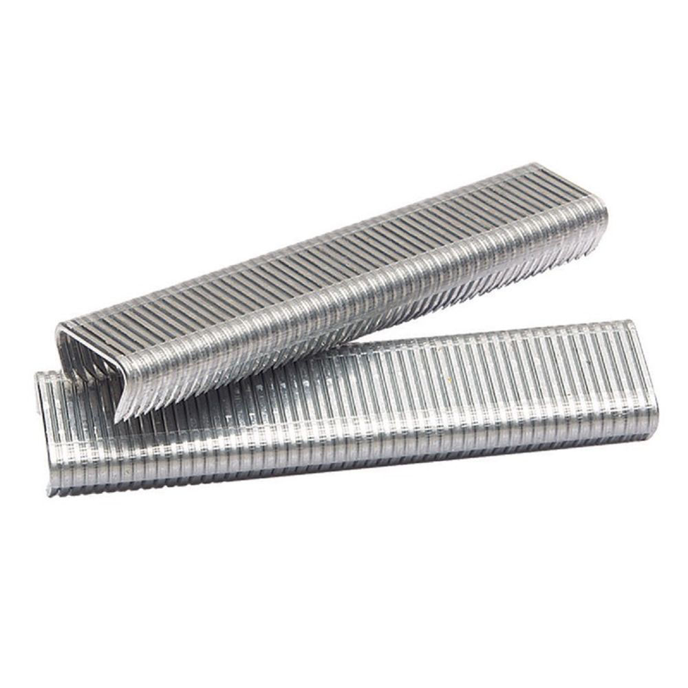 Grapa en Tira Industrial Colchonera D-Ring (HR22) Corona 21, Largo 11 mm 10,000 Unid. (Hog-Ring) Maraga (E)