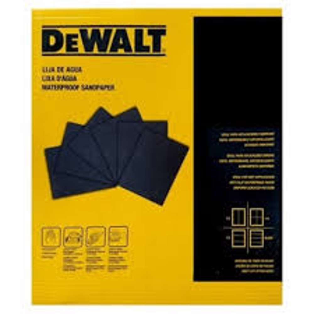 Lija en Pliego al Agua Grano 150 Oxido Aluminio Dewalt