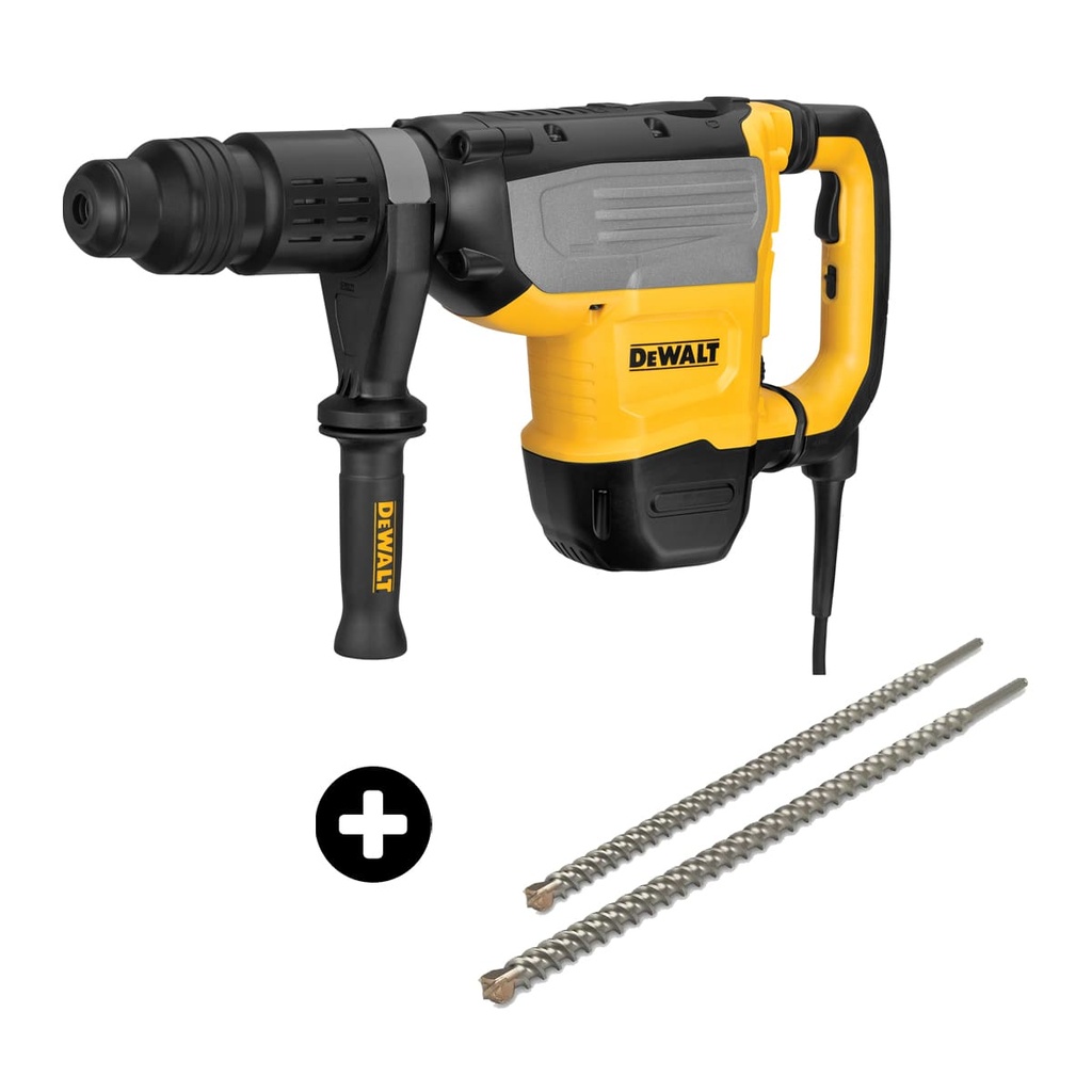 [D25773K-K4] Kit Rotomartillo SDS Max 1700w 19.4J 10.5Kg+ (1) DW01052 + (1) DW01054 + (1) N580524 Husillo + Caja plástica Dewalt
