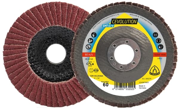 [369269] Discos Flap 4-1/2" G40 Te/Smt674/Cs911X/40/S/Ger/115X22,23 Klingspor