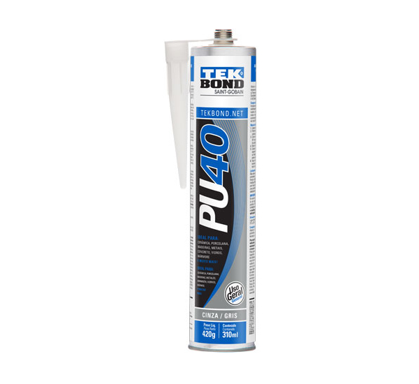 [69957326999] Sellador Poliuretano PU40 Gris 600ml/810 gr Sachete/Manga/Salchicha Tekbond Norton