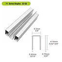 [MSC0850] Grapa en Tira Tapicera Corona 3/8" (9.5 mm) Largo 1/2" (12.8 mm) Calibre 22 * 10,000 Unid. Maraga (E)