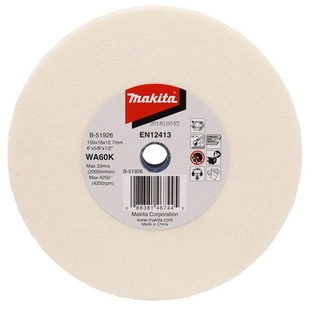 Rueda Abrasiva para Esmeril de Banco 6" B-51926 Makita (E)